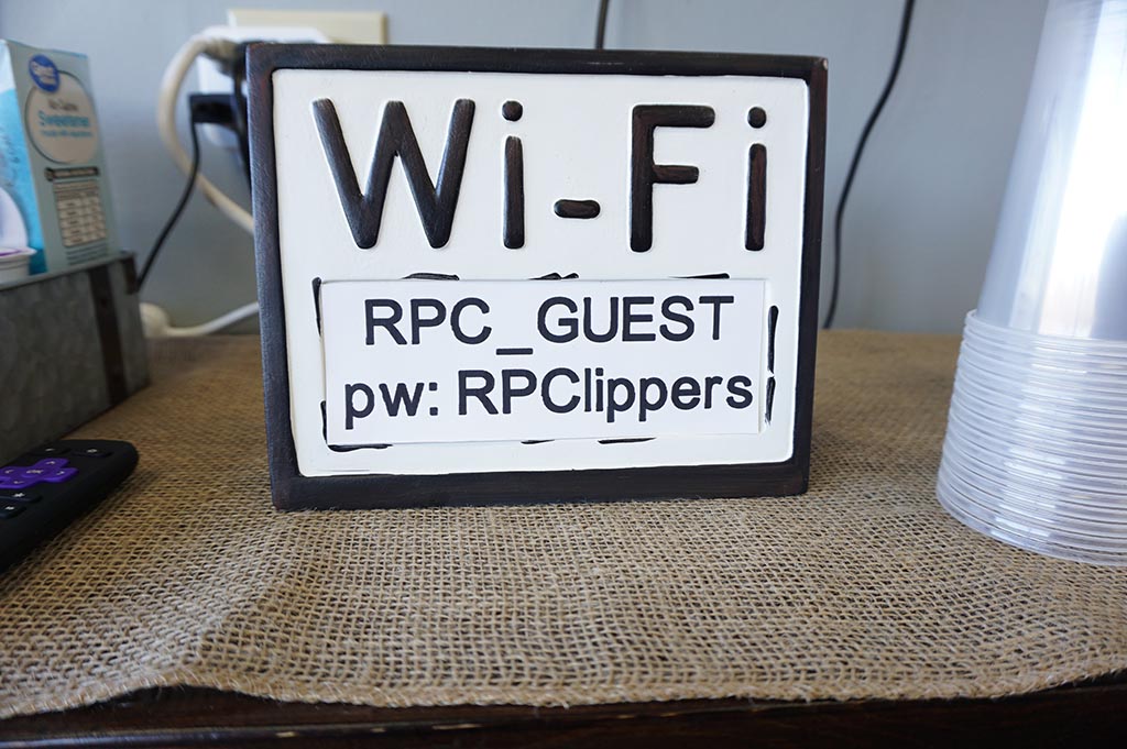 We have wifi at Rock Paper Clippers, Kansas City, MO 64152
