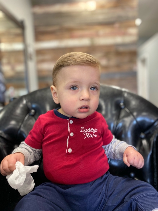 Baby's first haircut.