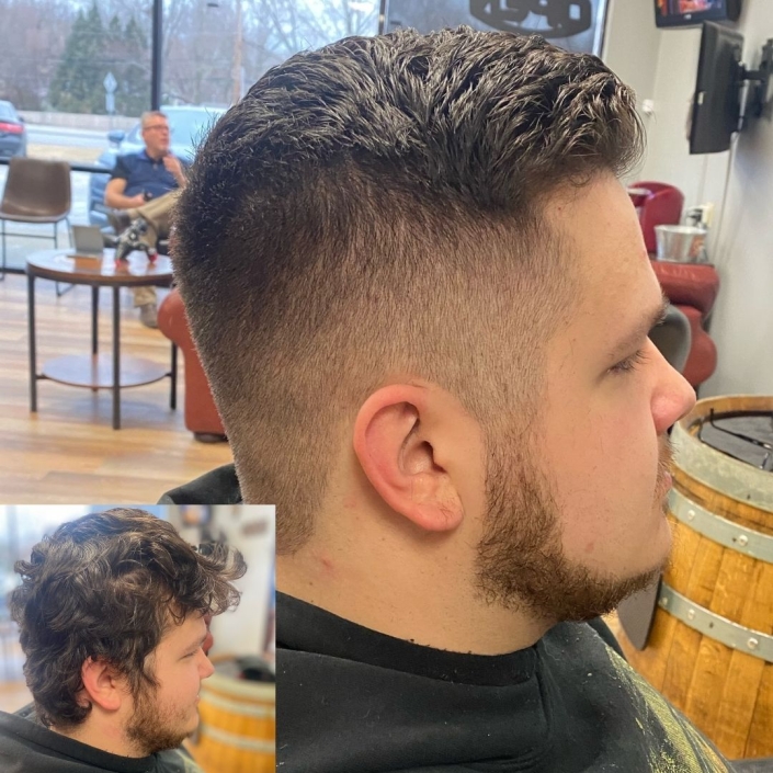 Mens Haircuts at Rock Paper Clippers, Kansas City, MO before and after
