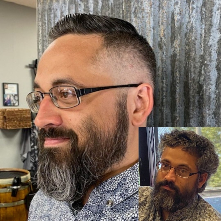 Mens Haircuts at Rock Paper Clippers, Kansas City, MO before and after
