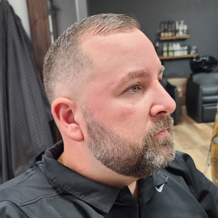 Mens Haircut at Rock Paper Clippers, Kansas City, MO and beard trim