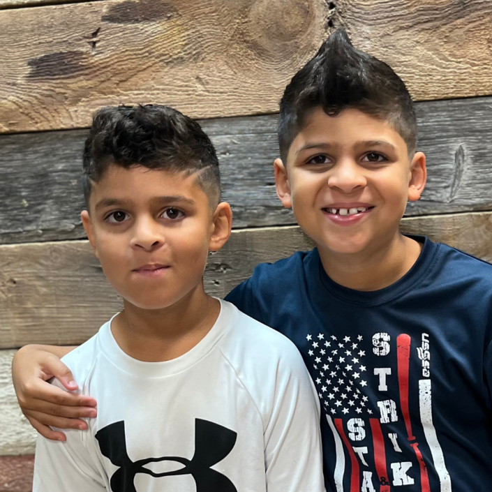 Boys Haircut at Rock Paper Clippers, Kassas City, MO- brothers